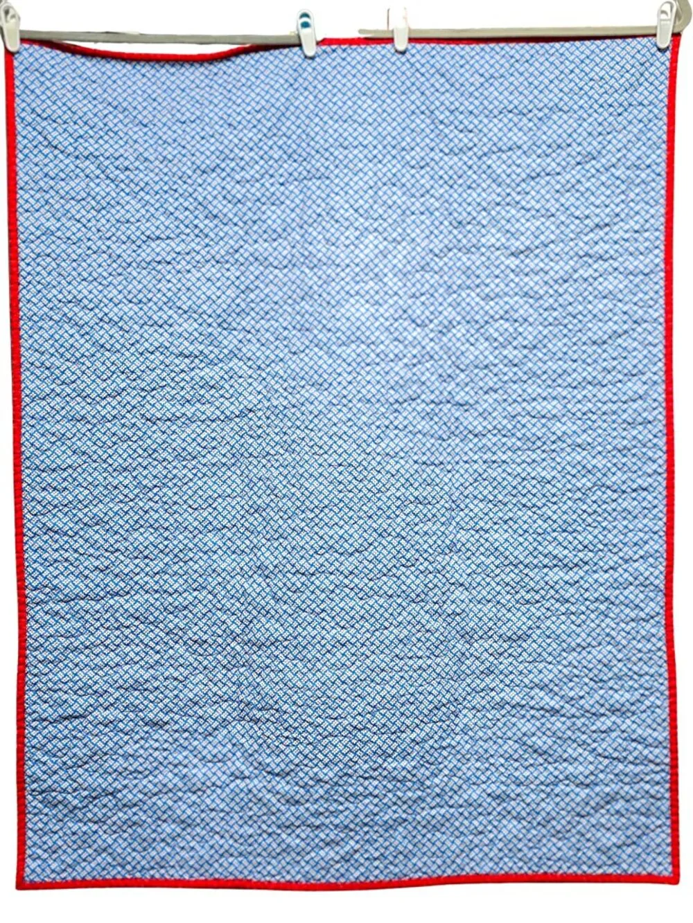 Retro Handmade Baby Quilt 36x45 | Clifford The Big Red Dog Crib Blanket